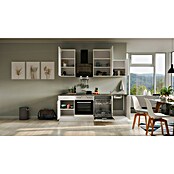 Flex-Well Lucca Küchenzeile Typ 1 (Breite: 220 cm, Höhe: 234 cm, Weiß, Mit Elektrogeräten) | BAUHAUS