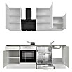 Flex-Well Lucca Küchenzeile Typ 1 (Breite: 220 cm, Höhe: 234 cm, Weiß, Mit Elektrogeräten) | BAUHAUS