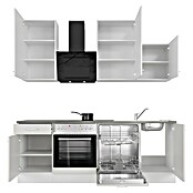 Flex-Well Lucca Küchenzeile Typ 1 (Breite: 220 cm, Höhe: 234 cm, Weiß, Mit Elektrogeräten) | BAUHAUS