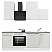 Flex-Well Lucca Küchenzeile Typ 1 (Breite: 220 cm, Höhe: 234 cm, Weiß, Mit Elektrogeräten) | BAUHAUS