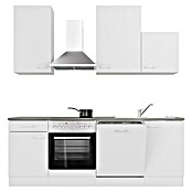 Flex-Well Lucca Küchenzeile Typ 1 (Breite: 220 cm, Höhe: 234 cm, Weiß, Mit Elektrogeräten) | BAUHAUS