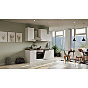 Flex-Well Lucca Küchenzeile Typ 1 (Breite: 220 cm, Höhe: 234 cm, Weiß, Mit Elektrogeräten) | BAUHAUS