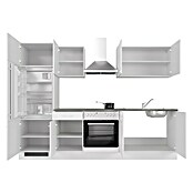 Flex-Well Lucca Küchenzeile Typ 1 (Breite: 270 cm, Höhe: 200 cm, Weiß, Mit Elektrogeräten) | BAUHAUS