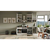 Flex-Well Lucca Küchenzeile Typ 1 (Breite: 220 cm, Höhe: 234 cm, Weiß, Mit Elektrogeräten) | BAUHAUS