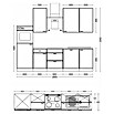 Flex-Well Lund Küchenzeile Typ 2 (Breite: 280 cm, Höhe: 234 cm, Lichtgrau, Mit Elektrogeräten, Edelstahlspüle) | BAUHAUS