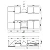 Flex-Well Wito Küchenzeile Typ 1 (Breite: 270 cm, Höhe: 200 cm, Weiß, Mit Elektrogeräten) | BAUHAUS