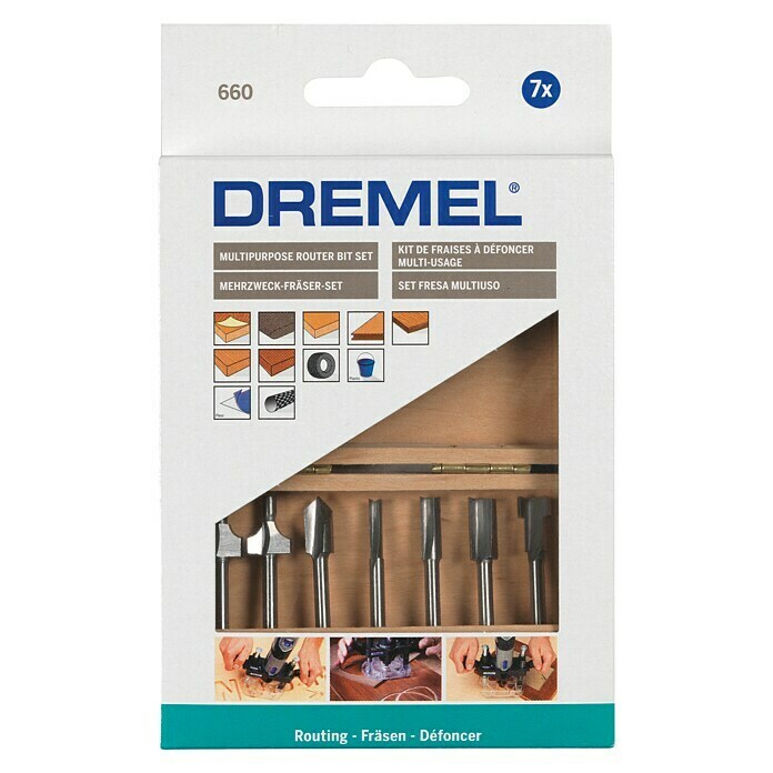 Dremel Fräser-Set 6607 -tlg., Durchmesser Schaft: 3,2 mm Unknown