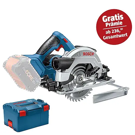Bosch Professional AMPShare 18V Akku-Handkreissäge GKS 18V-57 G L-Boxx