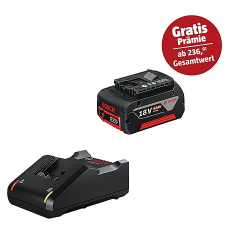 Bosch Professional AMPShare 18V Akku & Ladegerät Starter-Set GAL 18V-40 / GBA 18V 4 Ah