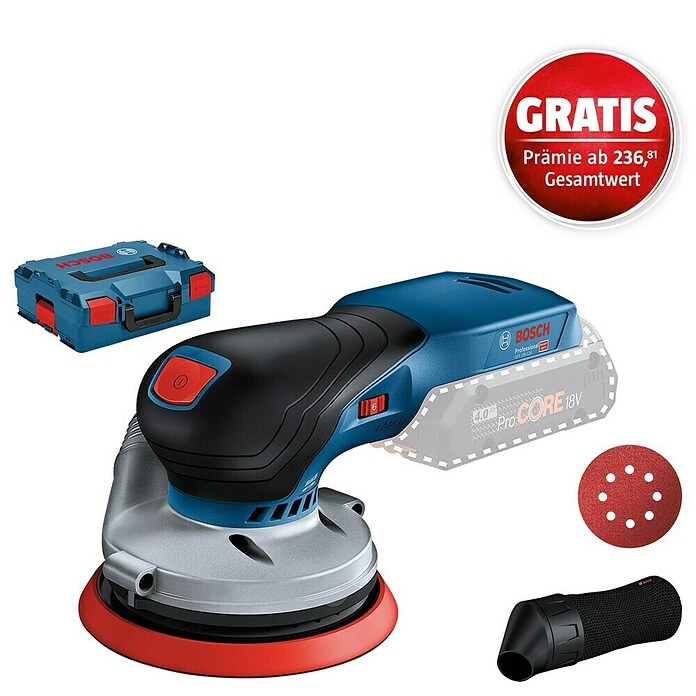 Bosch Professional AMPShare 18V Akku-Exzenterschleifer GEX 18V-125 (18 V, Ohne Akku, Durchmesser Schleifteller: 125 mm, Kunststoffkoffer) | BAUHAUS