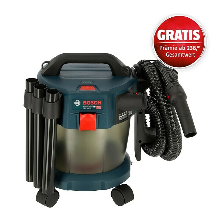 Bosch Professional AMPShare 18V Akku-Nass-Trockensauger GAS 18V-10 L Kit (18 V, Ohne Akku) | BAUHAUS