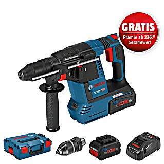 Bosch Professional AMPShare 18V Akku-Kombihammer GBH 18V-26 F (18 V, 2 Akkus, 5,5 Ah, 2,6 J, Ohne Staubabsaugung)