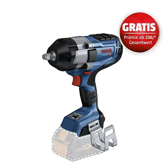 Bosch Professional AMPShare 18V Akku-Drehschlagschrauber GDS 18V-1000 C18 V, Ohne Akku, 1.000 Nm, Ohne Bluetooth Low Energy Modul GCY 42