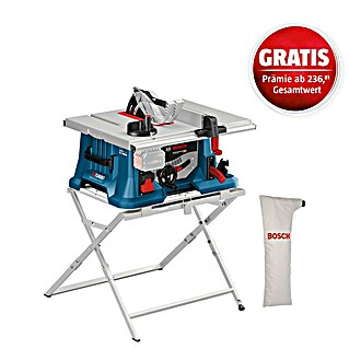 Bosch Professional AMPShare 18V Akku-Tischkreissäge GTS 18V-216 (18 V, Ohne Akku, Durchmesser Sägeblatt: 216 mm, Mit Sägetisch)