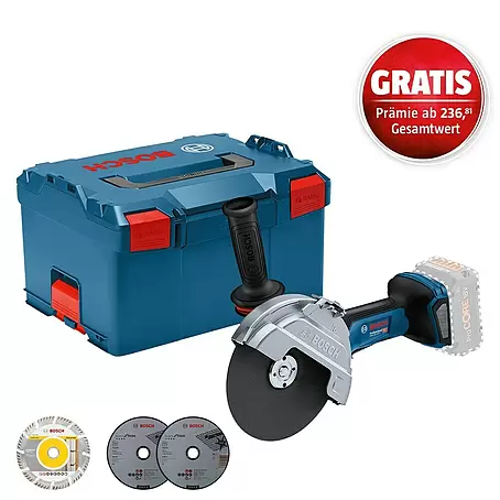 Bosch Professional AMPShare 18V Akku-Winkelschleifer GWS18V-180 P Biturbo