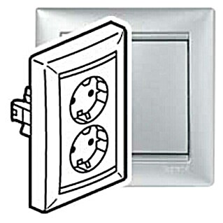 Legrand Steckdose Valena (Aluminium, Kunststoff)