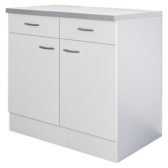 Flex-Well Wito Unterschrank (B x T x H: 80 x 60 x 85 cm, Weiß) | BAUHAUS