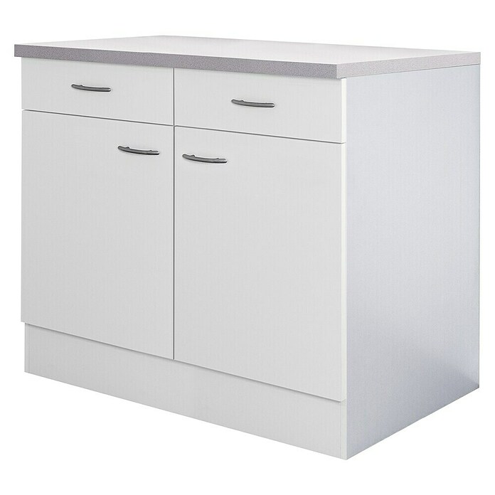 Flex-Well Wito Unterschrank (B x T x H: 100 x 60 x 85 cm, Weiß) | BAUHAUS