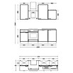 Flex-Well Avila Küchenzeile Typ 1 (Breite: 220 cm, Höhe: 234 cm, Magnolia, Mit Elektrogeräten, Mit Dunstabzugshaube 9039 X/XW) | BAUHAUS