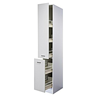 Flex-Well Wito Demi-Apothekerschrank (B x T x H: 30 x 57 x 200 cm, Weiß)