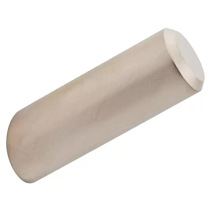 Walteco Garderobenhaken - Ø x H: 12 x 35 mm, Anzahl Haken: 1 Stk., Edelstahl-Optik - Glatter, heller zylindrischer Holzdübel.