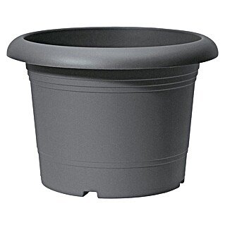 Scheurich Pflanzkübel rund Oliver (Außenmaß (Ø x H): 70 x 49 cm, Kunststoff, Metallic Grey)
