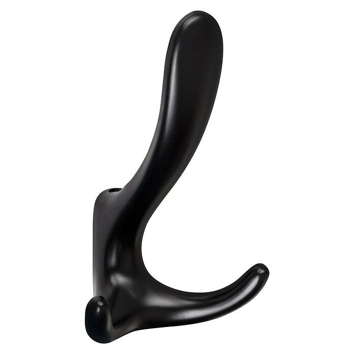 Walteco Garderobna kuka Trillo  (D x Š x V: 128 x 78 x 56 mm, Crna) | BAUHAUS