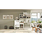 Flex-Well Lucca Singleküche mit Mikrowelle (Breite: 210 cm, Weiß, Mit Elektrogeräten) | BAUHAUS