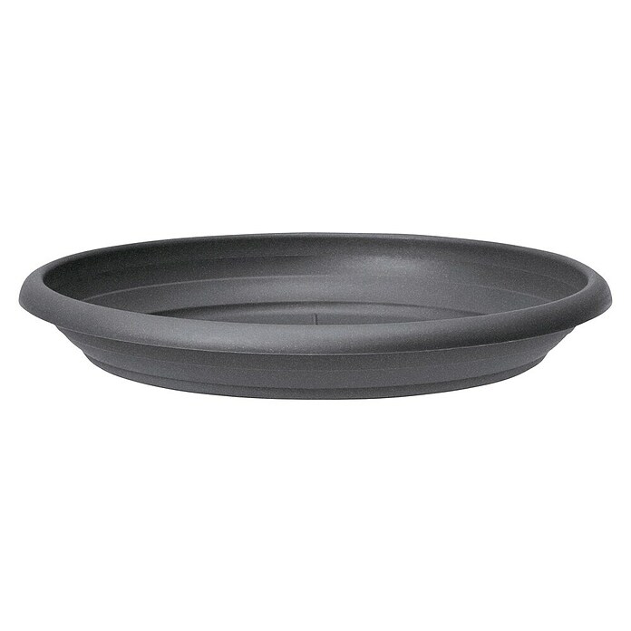 Scheurich Blumentopf-Untersetzer Oliver (Außenmaß (Ø x H): 63 x 9 cm, Kunststoff, Metallic Grey) | BAUHAUS