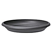 Scheurich Blumentopf-Untersetzer Oliver (Außenmaß (Ø x H): 63 x 9 cm, Kunststoff, Metallic Grey) | BAUHAUS