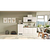 Flex-Well Lucca Singleküche mit Mikrowelle (Breite: 210 cm, Weiß, Mit Elektrogeräten) | BAUHAUS