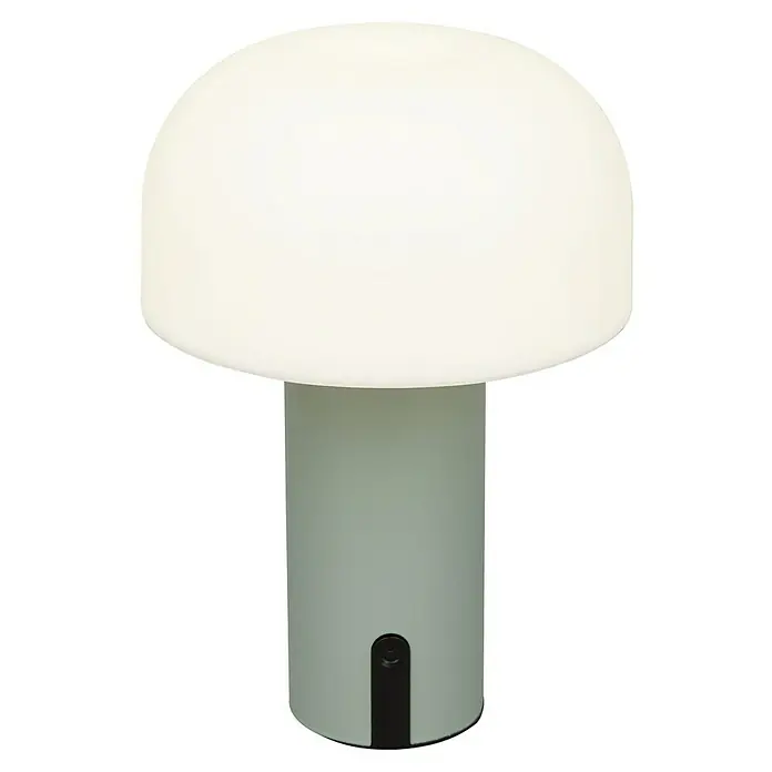 Starlux Akku-Tischleuchte Pilz - 1 W, L x B x H: 22 x 15 x 15 cm, RGBW, Grün - Elegante Pilzlampe mit sanftem Licht. Das moderne Design in Creme und Grau passt perfekt in jedes Interieur und sorgt für eine angenehme Atmosphäre.