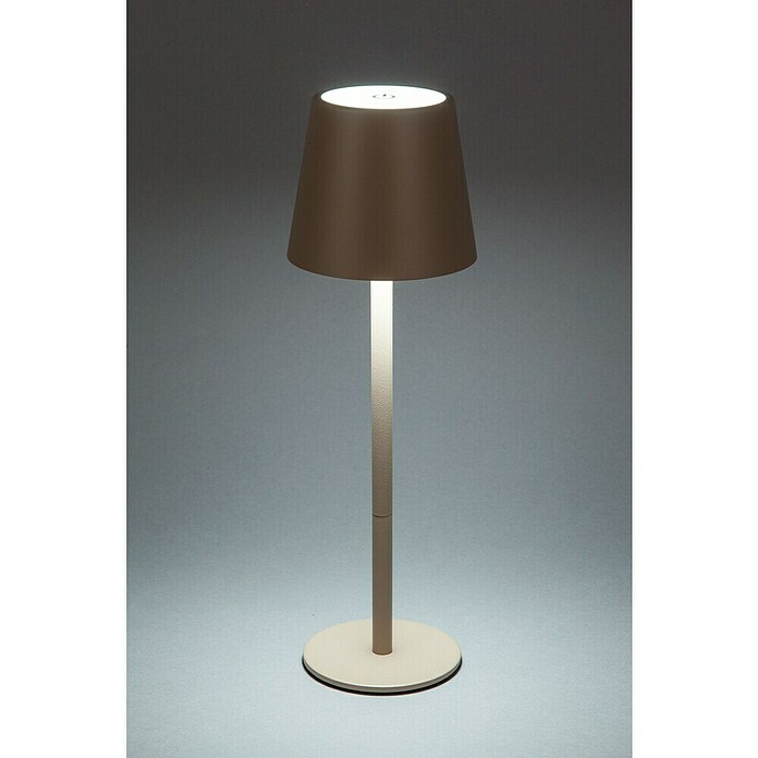 Starlux Paola Akku-Tischleuchte Paola Mini (3 Stk., 1,6 W, L x B x H: 8,6 x 8,6 x 27 cm, Warmweiß, Sand) | BAUHAUS