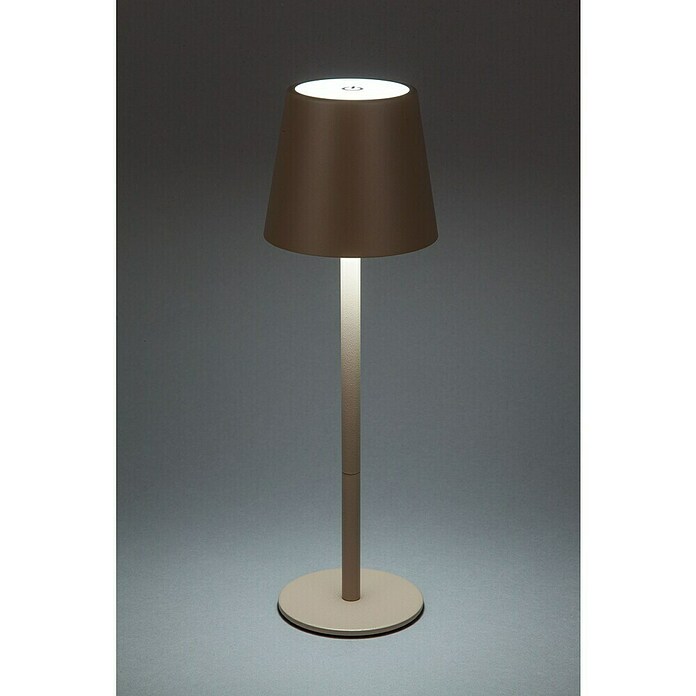 Starlux Paola Akku-Tischleuchte Paola Mini (3 Stk., 1,6 W, L x B x H: 8,6 x 8,6 x 27 cm, Warmweiß, Sand) | BAUHAUS