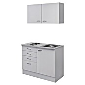 Flex-Well Wito Miniküche (Breite: 100 cm, Weiß, Mit Elektrogeräten) | BAUHAUS