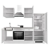 Flex-Well Wito Küchenzeile Typ 1 (Breite: 220 cm, Höhe: 200 cm, Weiß, Mit Elektrogeräten) | BAUHAUS