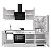 Flex-Well Wito Küchenzeile (Breite: 220 cm, Höhe: 200 cm, Weiß, Mit Elektrogeräten) | BAUHAUS