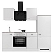 Flex-Well Wito Küchenzeile (Breite: 220 cm, Höhe: 200 cm, Weiß, Mit Elektrogeräten) | BAUHAUS
