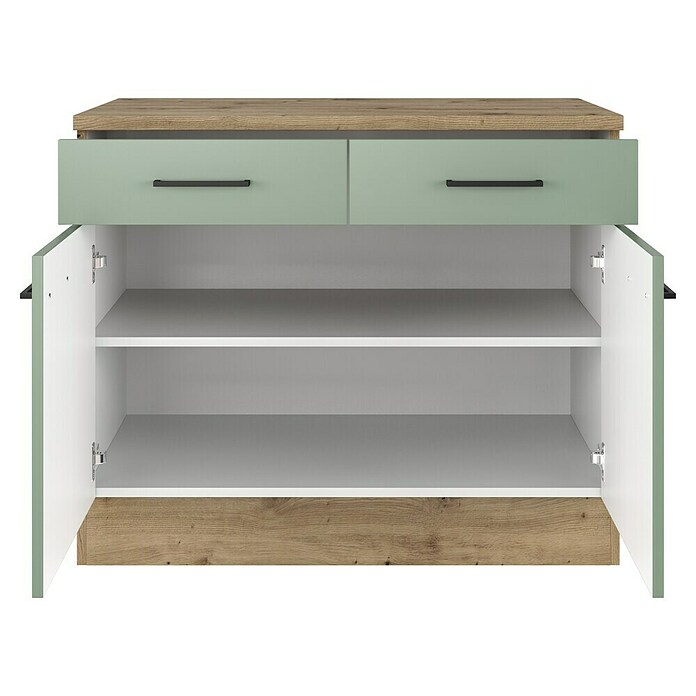 Flex-Well Cara Unterschrank (B x T x H: 100 x 60 x 85 cm, Grün) | BAUHAUS