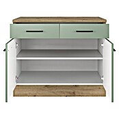 Flex-Well Cara Küchen-Unterschrank (B x T x H: 100 x 60 x 85 cm, Grün) | BAUHAUS