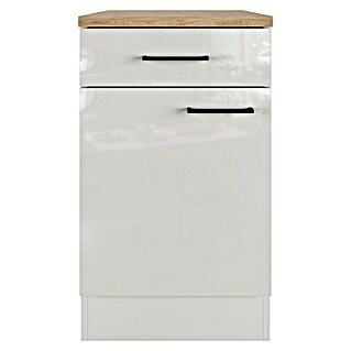 Flex-Well Lund Unterschrank (B x T x H: 50 x 60 x 85 cm, Lichtgrau)