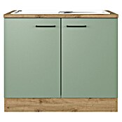 Flex-Well Cara Spülenunterschrank (B x T x H: 100 x 57 x 85 cm, Grün) | BAUHAUS