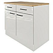 Flex-Well Lund Unterschrank (B x T x H: 100 x 60 x 85 cm, Lichtgrau) | BAUHAUS