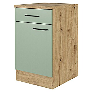 Flex-Well Cara Küchen-Unterschrank (B x T x H: 50 x 60 x 85 cm, Grün)