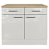 Flex-Well Lund Unterschrank (B x T x H: 100 x 60 x 85 cm, Lichtgrau) | BAUHAUS