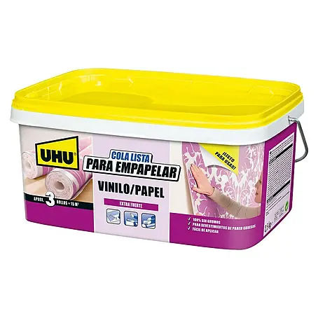 UHU  Cola de empapelado Vinilo y papel