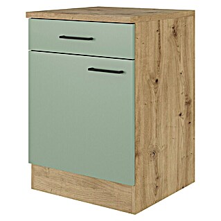 Flex-Well Cara Küchen-Unterschrank (B x T x H: 60 x 60 x 85 cm, Grün)