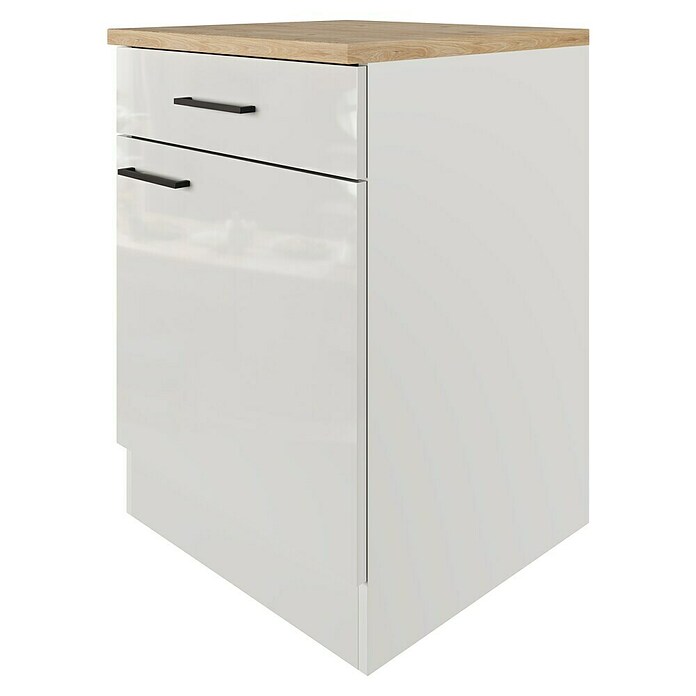 Flex-Well Lund Unterschrank (B x T x H: 60 x 60 x 85 cm, Lichtgrau) | BAUHAUS