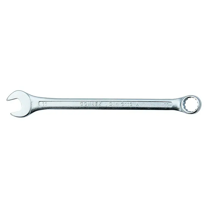 Connex Llave combinada - Ancho de llave: 11 mm - Llave combinada CONMEX, una herramienta versátil para diversos trabajos de atornillado, fabricada según la norma DIN 3113 A. Ideal para taller y bricolaje.