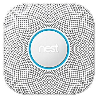 Google Nest Protect Rauch- & Kohlenmonoxidmelder (Inhalt: 1 Stk., L x B x H: 3,9 x 13,5 x 13,5 cm, Smarte Steuerung: Nest App)